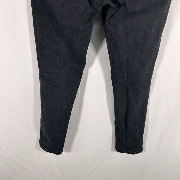 LOFT Jeans Women's 6 Black Denim Curvy Skinny High Rise Cotton Blend Pockets - Picture 8 of 10